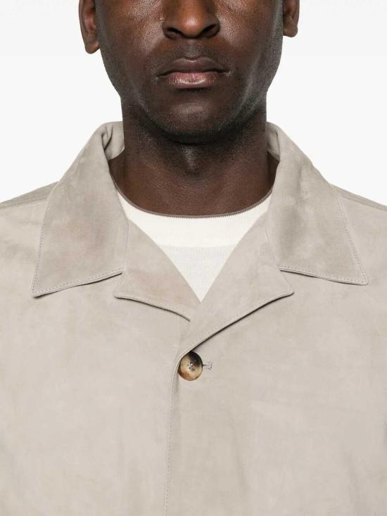 26SS 브루넬로 쿠치넬리 스웨이드 언라인드 자켓 MPCFN2064C8087 Beige - BRUNELLO CUCINELLI