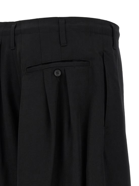 26SS 요지 야마모토 스트레이트 팬츠 HKP10500BLACK1 Black - YOHJI YAMAMOTO