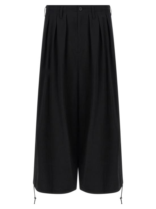 26SS 요지 야마모토 스트레이트 팬츠 HKP10500BLACK1 Black