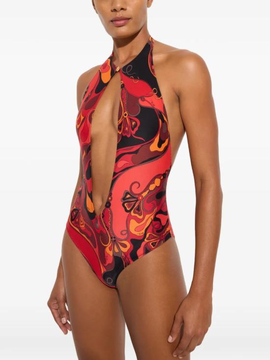 26SS 푸찌 원피스 수영복 6HMC666H835P22 Orange - PUCCI