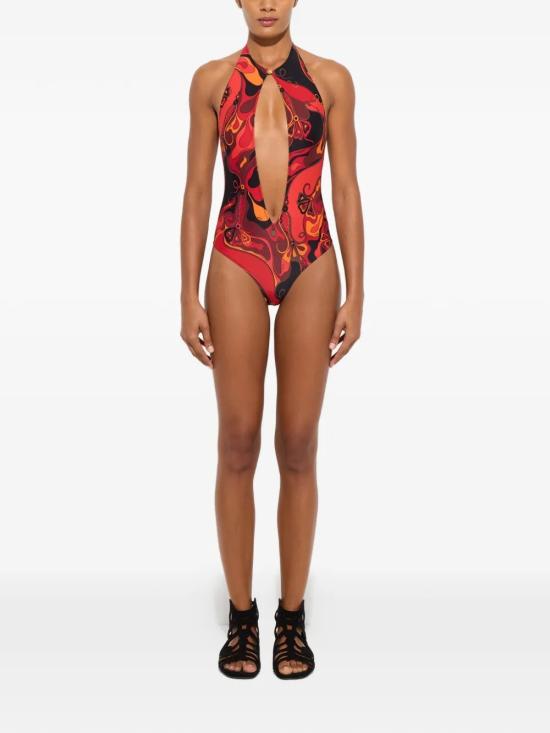 26SS 푸찌 원피스 수영복 6HMC666H835P22 Orange - PUCCI