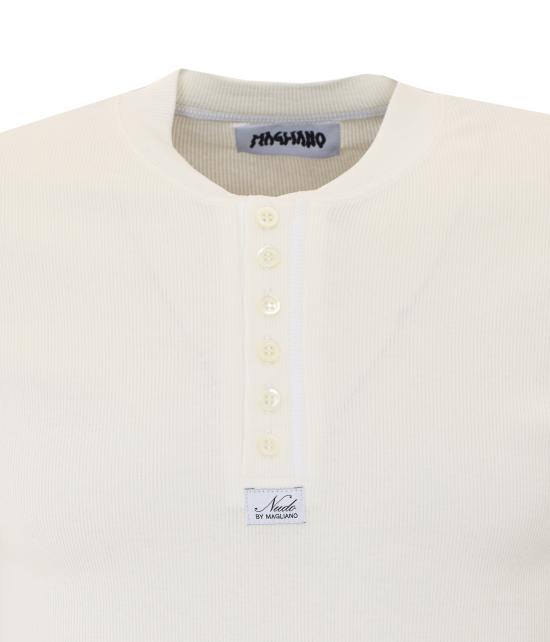 26SS 마리아노 반팔 티셔츠 V58100152 6067 White - MAGLIANO