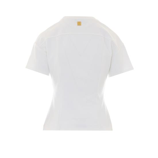 26SS 엘리자베타프랜치 반팔 티셔츠 MA00461E2 270 White - ELISABETTA FRANCHI