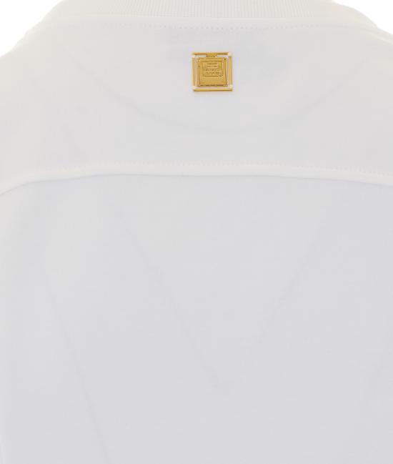 26SS 엘리자베타프랜치 반팔 티셔츠 MA00461E2 270 White - ELISABETTA FRANCHI