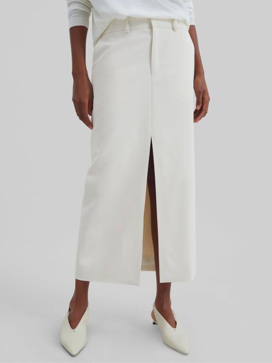 26SS 더프랭키샵 미디 스커트 MAYBELLE SKFS22038005 Bianco - THE FRANKIE SHOP