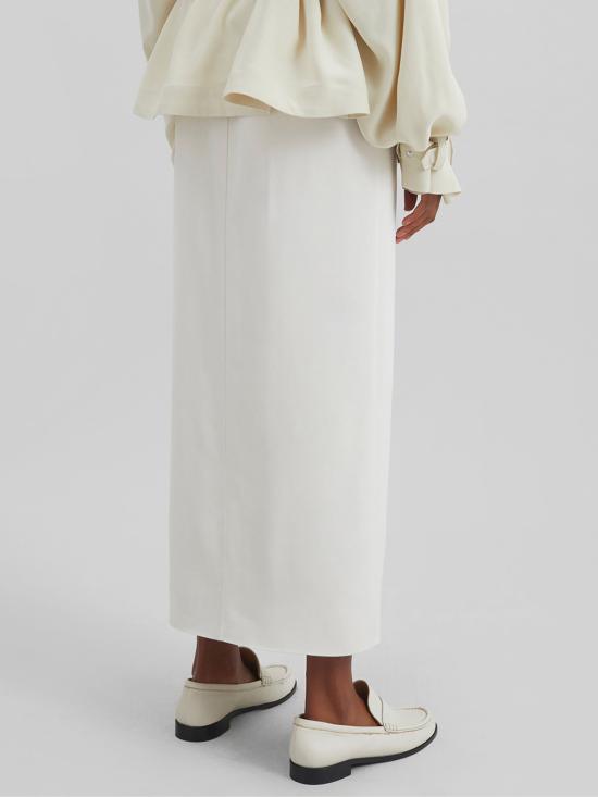 26SS 더프랭키샵 미디 스커트 MAYBELLE SKFS22038005 Bianco - THE FRANKIE SHOP
