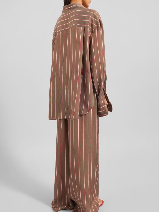 26SS 더프랭키샵 셔츠 PERI CHFS21925279 Marrone - THE FRANKIE SHOP