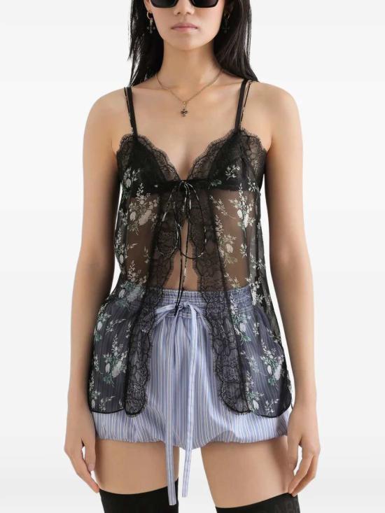 26SS 돌체앤가바나 탑 F7BM5TIS12V HX6CD ROS FIOREL BCO FNERO - DOLCE & GABBANA