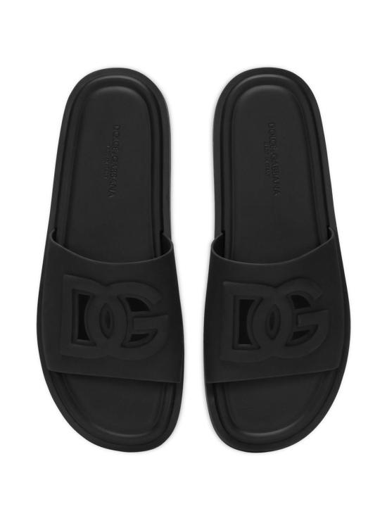 26SS 돌체앤가바나 러버 비치웨어 슬리퍼 CS2215AN994 80999 NERO - DOLCE & GABBANA
