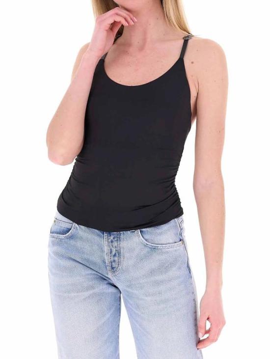 26SS 핑코 긴팔 티셔츠 106957A3C1 Z99 Nero limousine