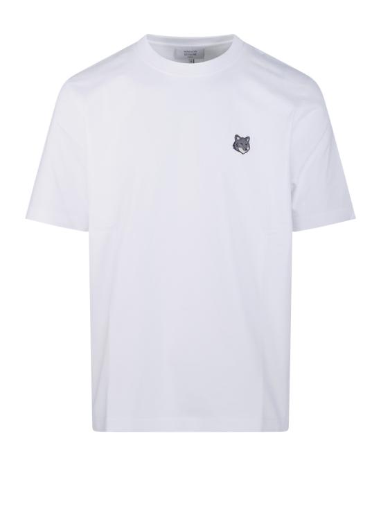 26SS 메종키츠네 폭스 헤드 컴포트 티셔츠 PM00108KJ7025 P100 WHITE