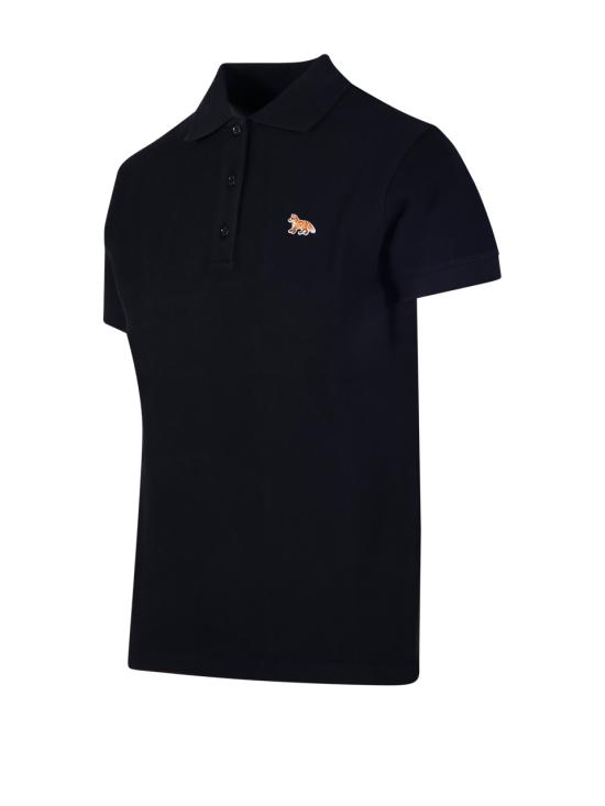 26SS 메종키츠네 베이비폭스 오버사이즈 폴로 티셔츠 OW00207KP0001 P199 BLACK - MAISON KITSUNE