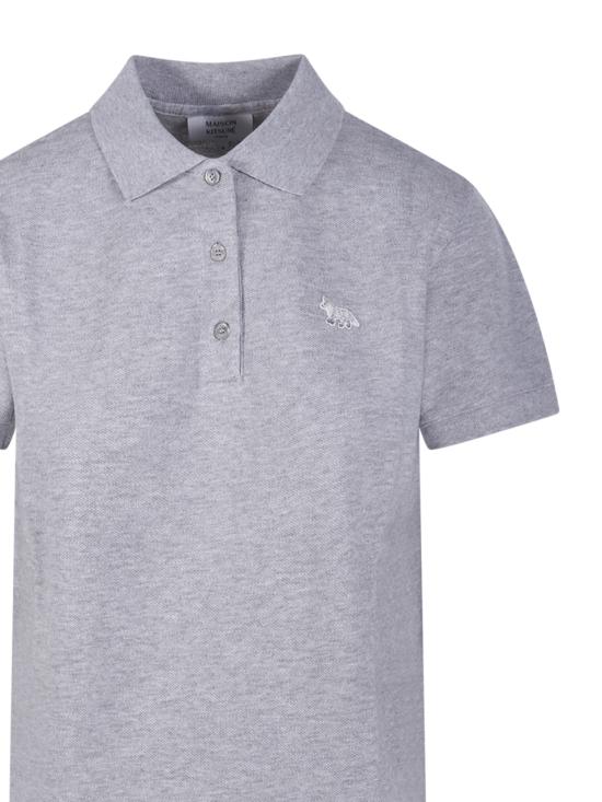 26SS 메종키츠네 폴로 티셔츠 MW00202KP0001 H120 LIGHT GREY MELANGE - MAISON KITSUNE