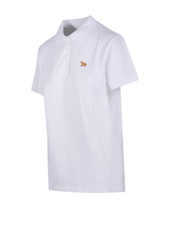 26SS 메종키츠네 베이비폭스 오버사이즈 폴로 티셔츠 OW00207KP0001 P100 WHITE - MAISON KITSUNE