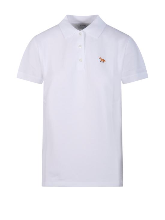 26SS 메종키츠네 베이비폭스 오버사이즈 폴로 티셔츠 OW00207KP0001 P100 WHITE