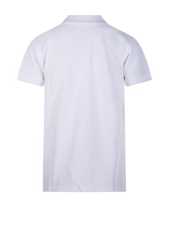 26SS 메종키츠네 베이비폭스 오버사이즈 폴로 티셔츠 OW00207KP0001 P100 WHITE - MAISON KITSUNE