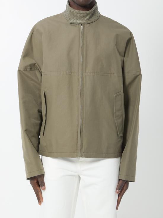 26SS 보테가베네타 컴팩트 코튼 자켓 852530 GREEN