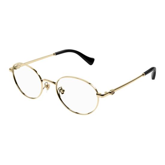 25FW 구찌 선글라스 Gg1608ok 원형 금색 금속 안경 - GUCCI