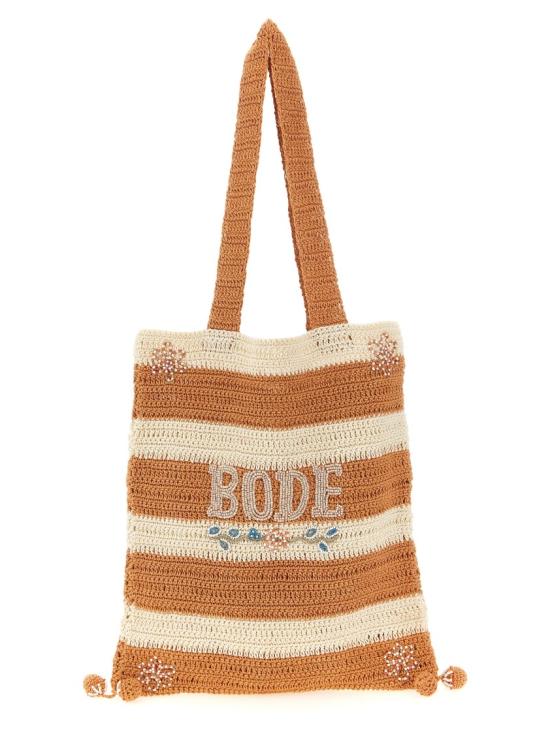 26SS 보디 셔벳 크로쉐 토트백 MRS26KA004CREAMORANGE Orange