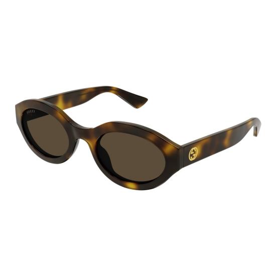 25FW 구찌 선글라스 Gg1579s 호피무늬 타원형 - GUCCI