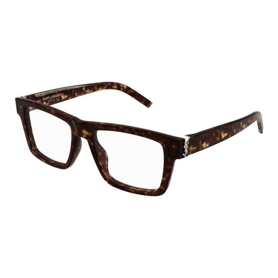 25FW 생로랑 안경 Sl M10_B 볼드 직사각형 호피무늬 프레임 안경 - SAINT LAURENT