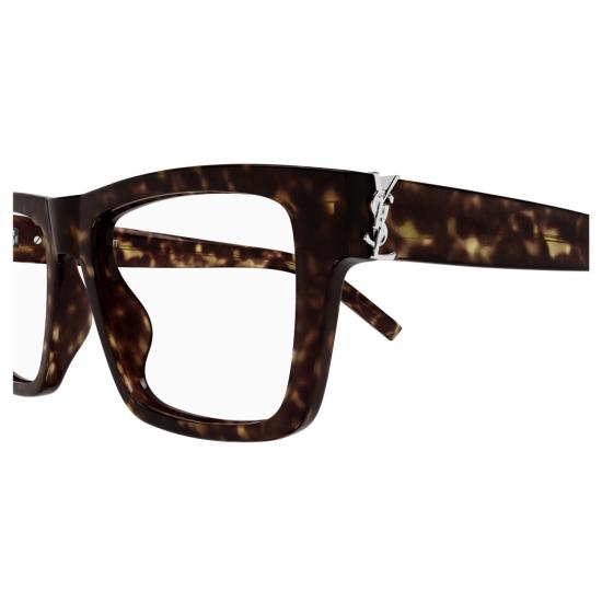 25FW 생로랑 안경 Sl M10_B 볼드 직사각형 호피무늬 프레임 안경 - SAINT LAURENT