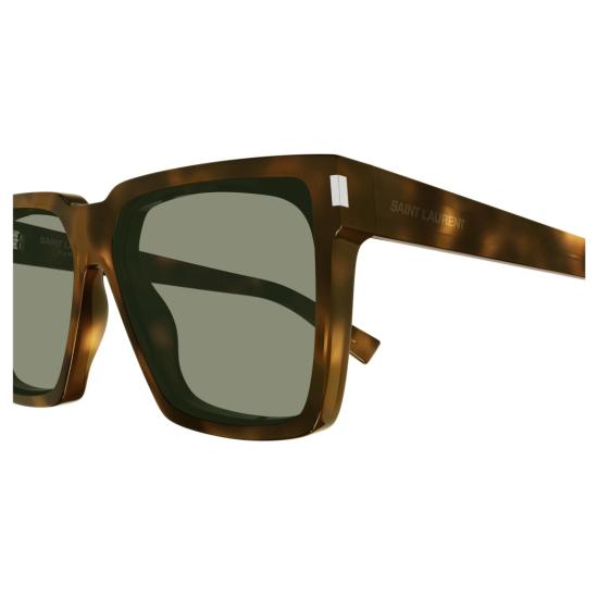 25FW 생로랑 선글라스 SL 610 오버사이즈 호피무늬 사각 프레임 - SAINT LAURENT