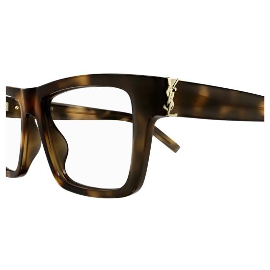 25FW 생로랑 안경 Sl M10_B 볼드 직사각형 호피무늬 안경 - SAINT LAURENT