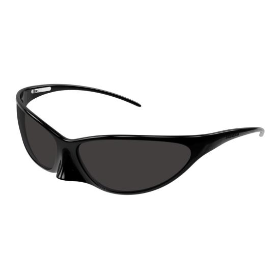 25FW 발렌시아가 선글라스 Bb0349s 랩어라운드 블랙 - BALENCIAGA
