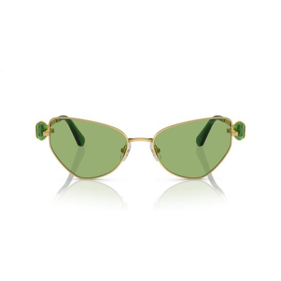 26SS 스와로브스키 선글라스 0Sk7003 녹색 렌즈가 장착된 캣아이 - SWAROVSKI