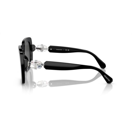 26SS 스와로브스키 선글라스 0Sk6001 크리스탈 장식 오버사이즈 스퀘어 프레임 - SWAROVSKI