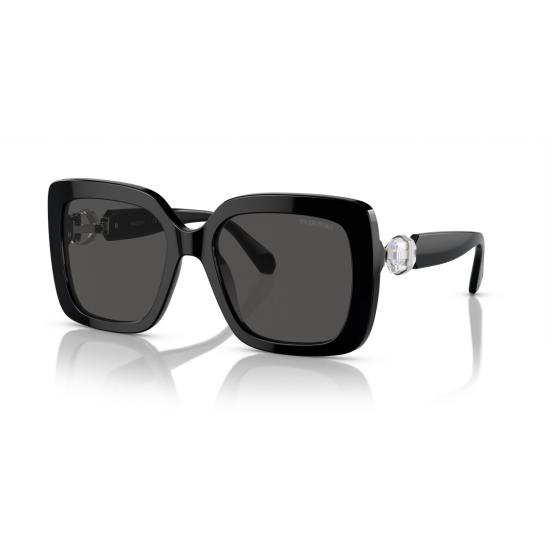 26SS 스와로브스키 선글라스 0Sk6001 크리스탈 장식 오버사이즈 스퀘어 프레임 - SWAROVSKI