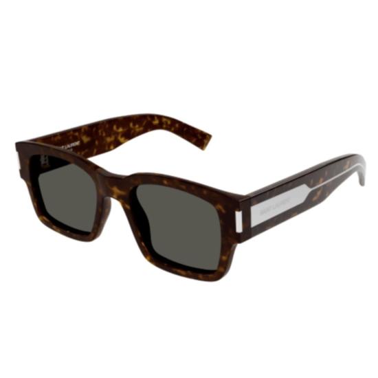  생로랑 선글라스 SL 617 직사각형 호피무늬 - SAINT LAURENT