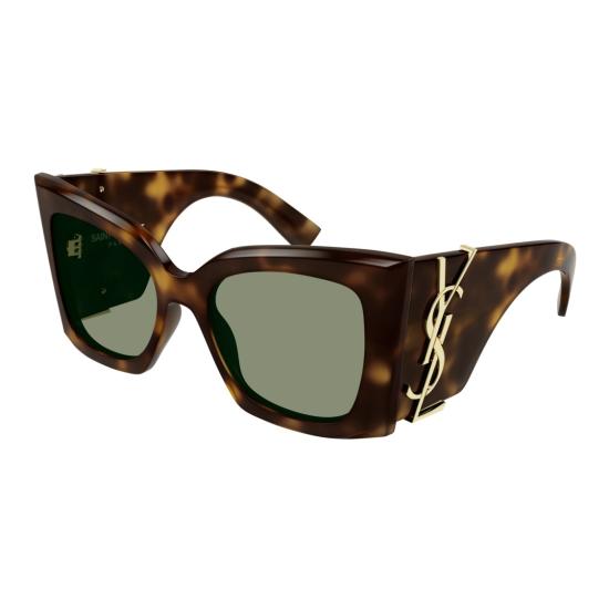 25FW 생로랑 선글라스 SL M119 블레이즈 오버사이즈 호피무늬 - SAINT LAURENT