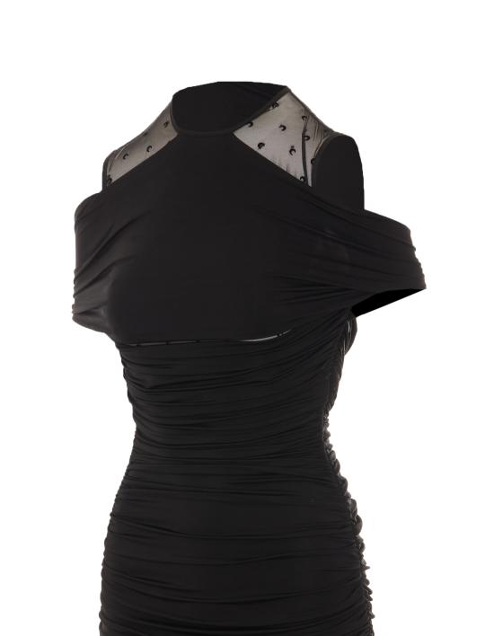 26SS 마린세르 미디 원피스 WDR437ACJER0022 BK99 Black - MARINE SERRE