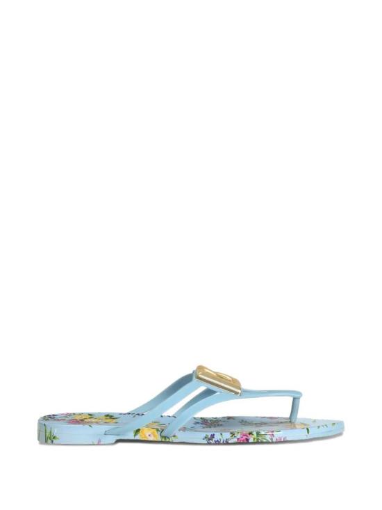 26SS 돌체앤가바나 러버 비치웨어 슬라이드 CW2418AY850 HC5XL FIORELLINI F CELESTE