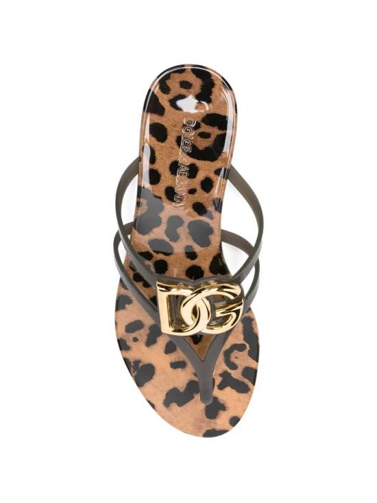 26SS 돌체앤가바나 러버 비치웨어 슬라이드 CW2418AY850 HY13M LEO NEW - DOLCE & GABBANA