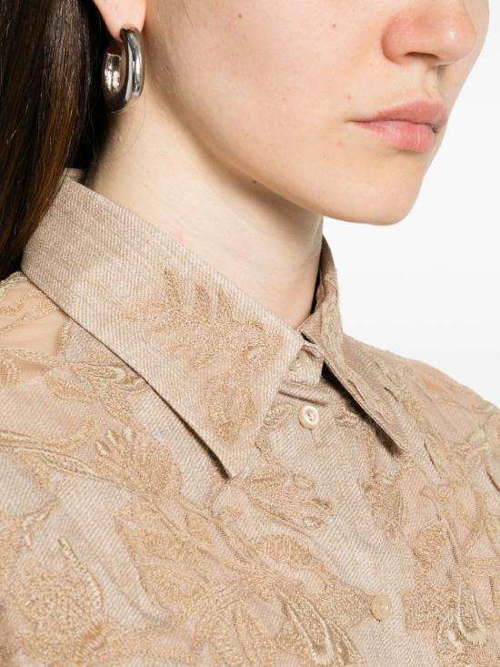 26SS 에르마노 설비노 셔츠 D482K743AP EMYS4850 Marrone chiaro - ERMANNO SCERVINO