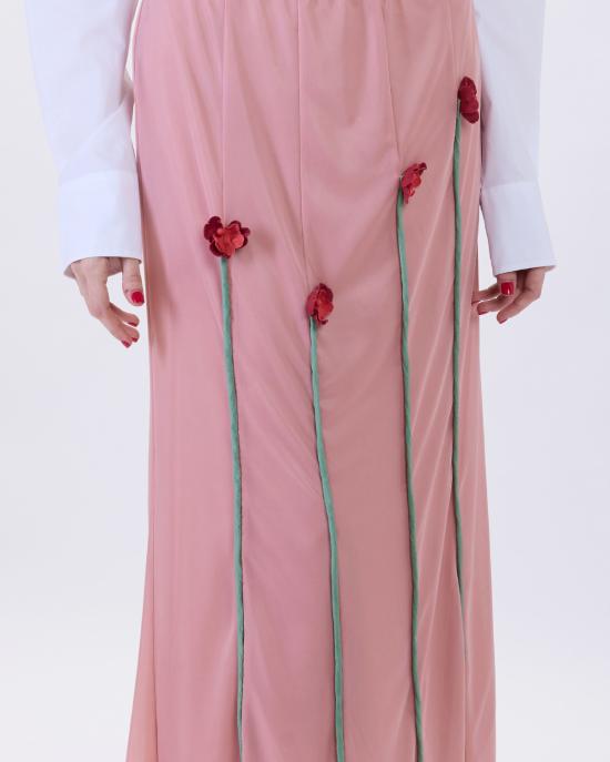 26SS 모스키노 롱 스커트 0120 0446 1187 ROSA MULTI - MOSCHINO