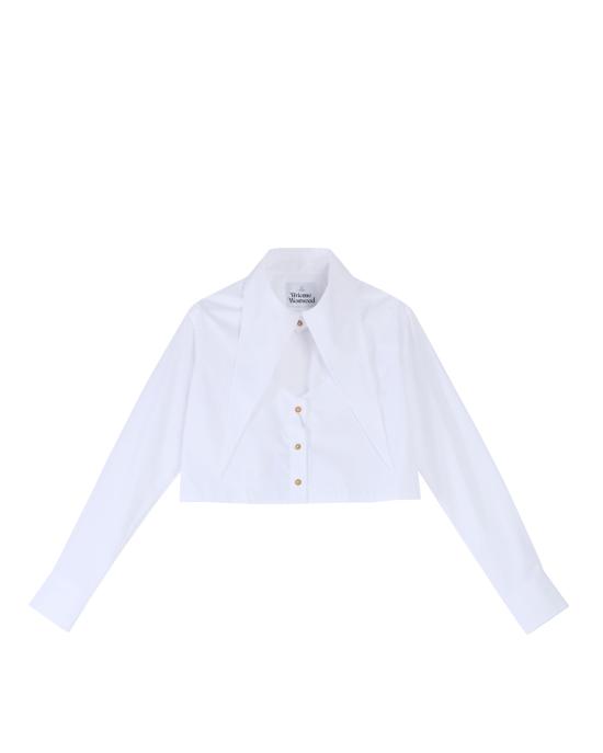 26SS 비비안웨스트우드 컷오프 하트 셔츠 1501005U W009Q A401white BIANCO