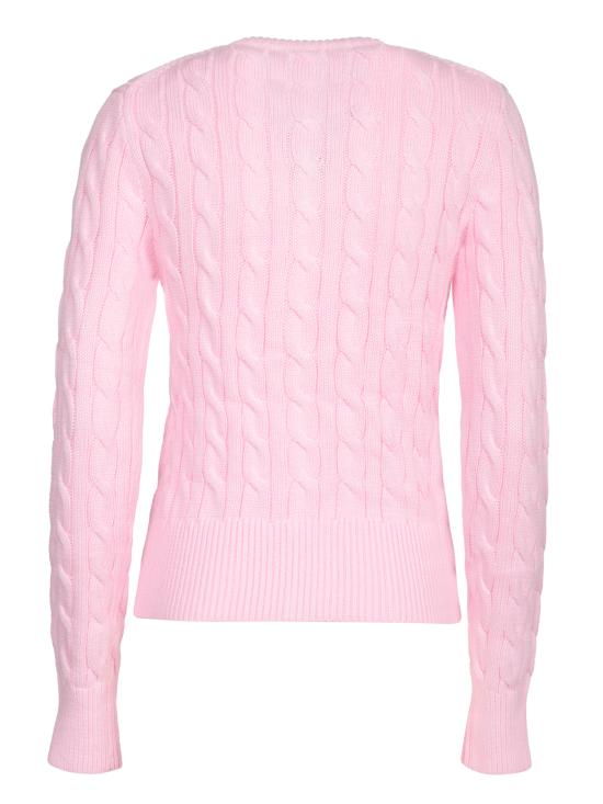 26SS 폴로 랄프로렌 폴로 자수 케이블 니트 가디건 211971868 010 Pink - POLO RALPH LAUREN