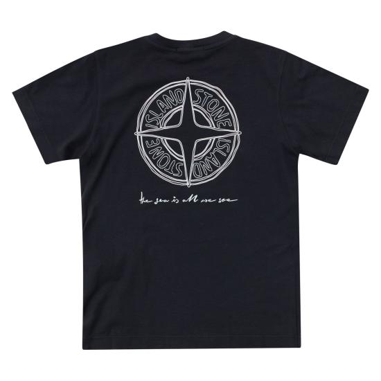 26SS [키즈] 스톤 아일랜드 티셔츠 L1S162100011 NAVY - STONE ISLAND
