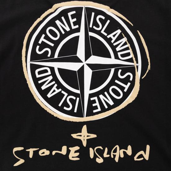 26SS [키즈] 스톤 아일랜드 티셔츠 L1S162100009 BLACK - STONE ISLAND