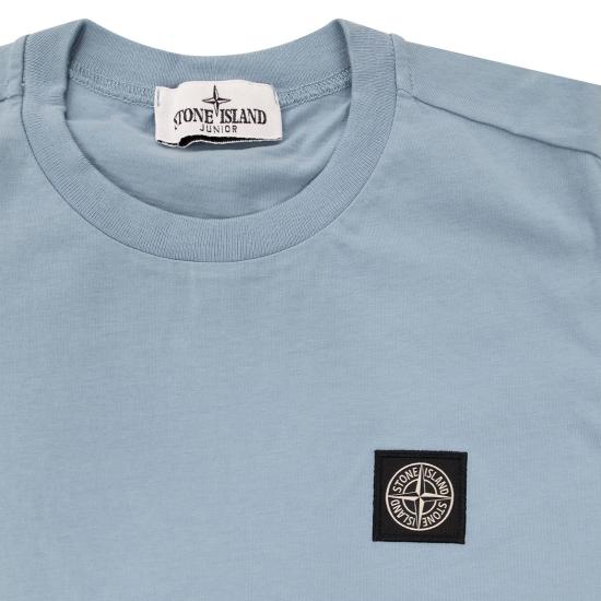 26SS [키즈] 스톤 아일랜드 티셔츠 L1S162100002 LIGHT BLUE - STONE ISLAND