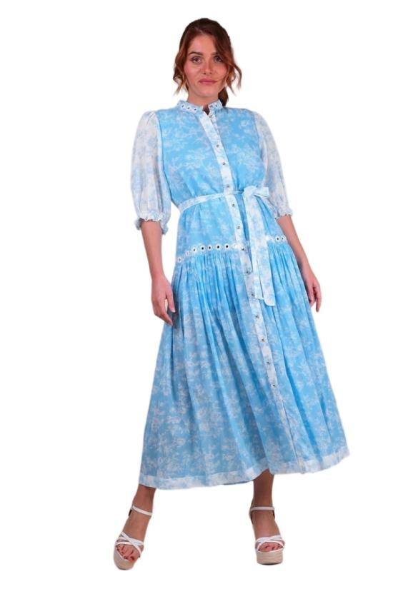 26SS Miss June 롱 원피스 4145 Blue