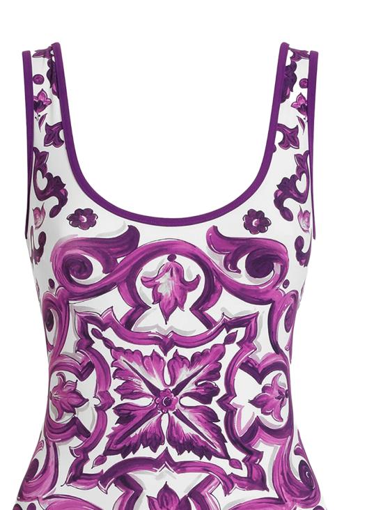 26SS 돌체앤가바나 비치웨어 O9A46J ONO19IP3TN Mix maiolica viola - DOLCE & GABBANA