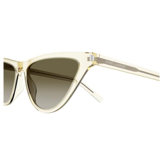 25FW 생로랑 선글라스 SL 550 슬림 반투명 아세테이트 캣아이 - SAINT LAURENT