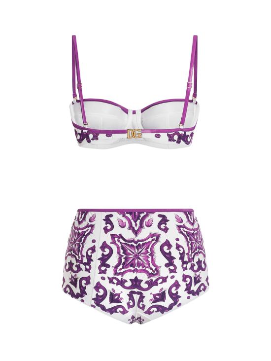 26SS 돌체앤가바나 비치웨어 O8A27J ONO19IP3TN Mix maiolica viola - DOLCE & GABBANA