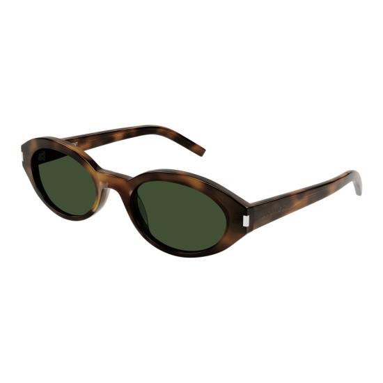 25FW 생로랑 선글라스 SL 567 호피무늬 타원형 - SAINT LAURENT
