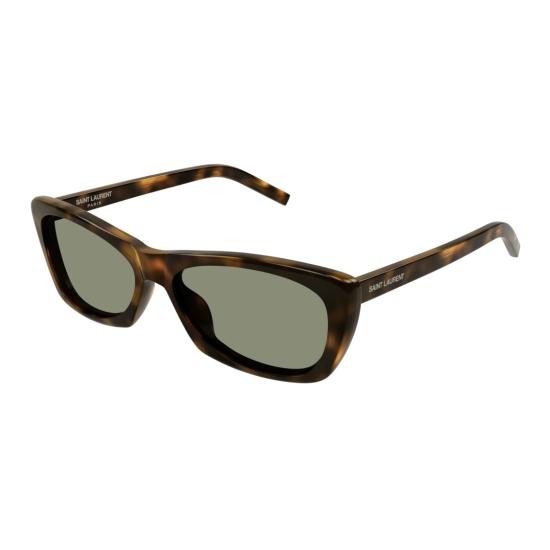 25FW 생로랑 선글라스 SL 613 직사각형 호피무늬 - SAINT LAURENT